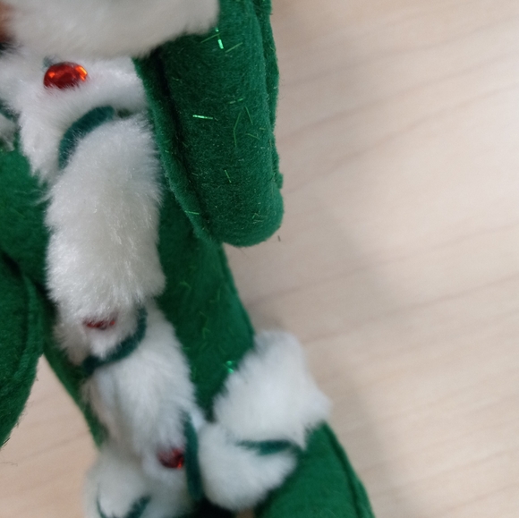 Annalee Mobilitee 14 in Green White Peppermint Twist Christmas Pixie Holiday Elf - Picture 10 of 16